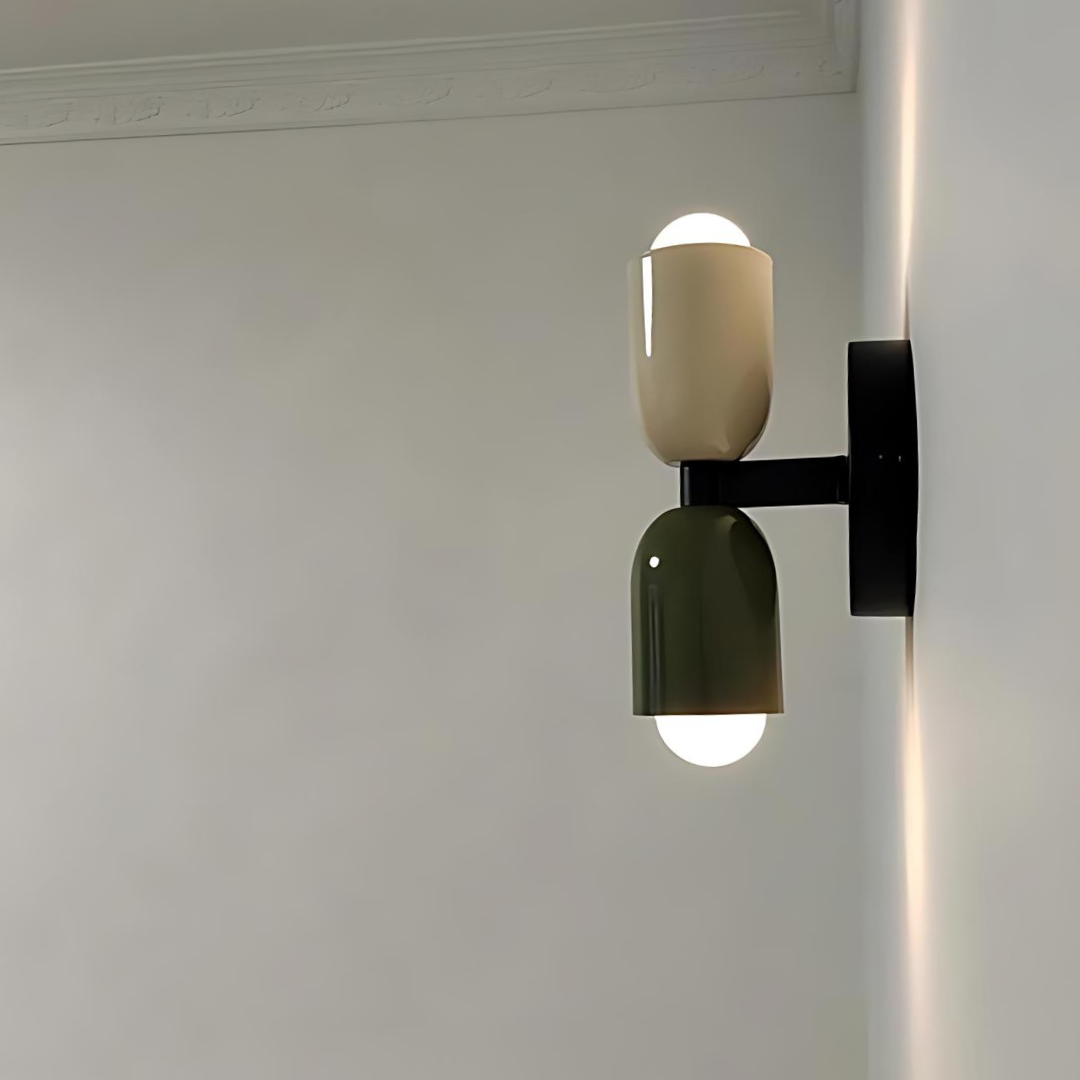 Creamy Glow Wall Lamp | Modern Dual-Light Wall Fixture