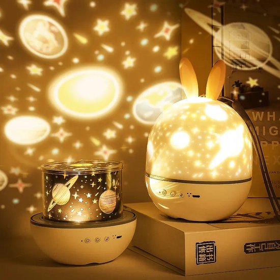 Star Projector Night Light | Soothing Galaxy Ceiling for Kids