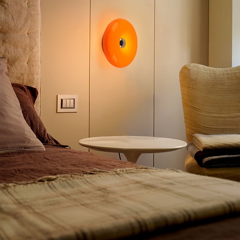 Modern Donut LED Wall Lamp | Rechargeable Touch Wall Light