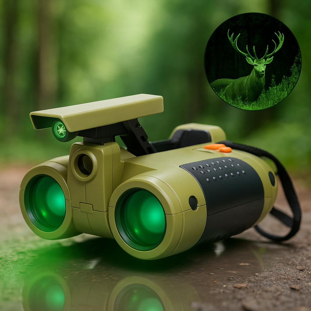 Adventure Seekers | Kids Night Vision Goggles with 4x Magnification | Lightweight Binoculars for Day and Night Exploration 0