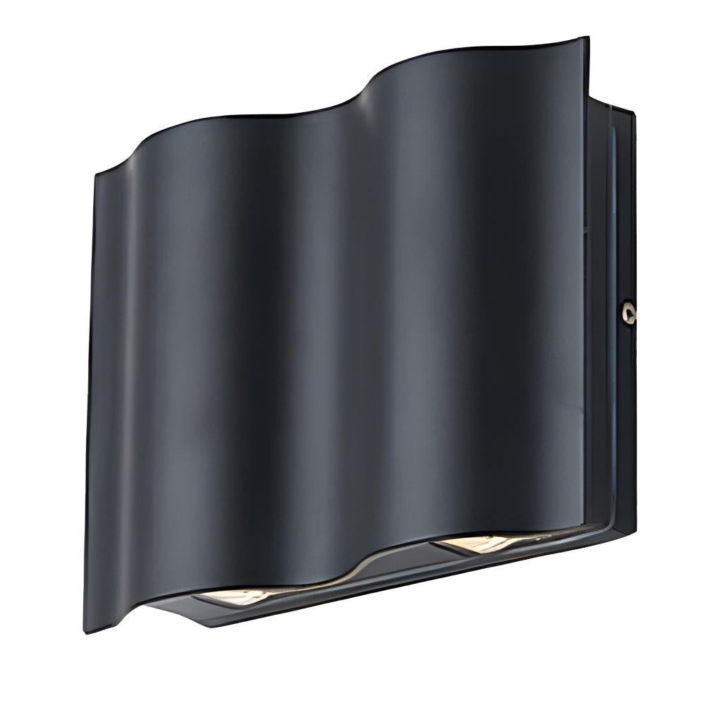 Arc Series | Outdoor Wall Light with Up and Down Lighting | Black Exterior Wall Lantern for Modern Homes 8