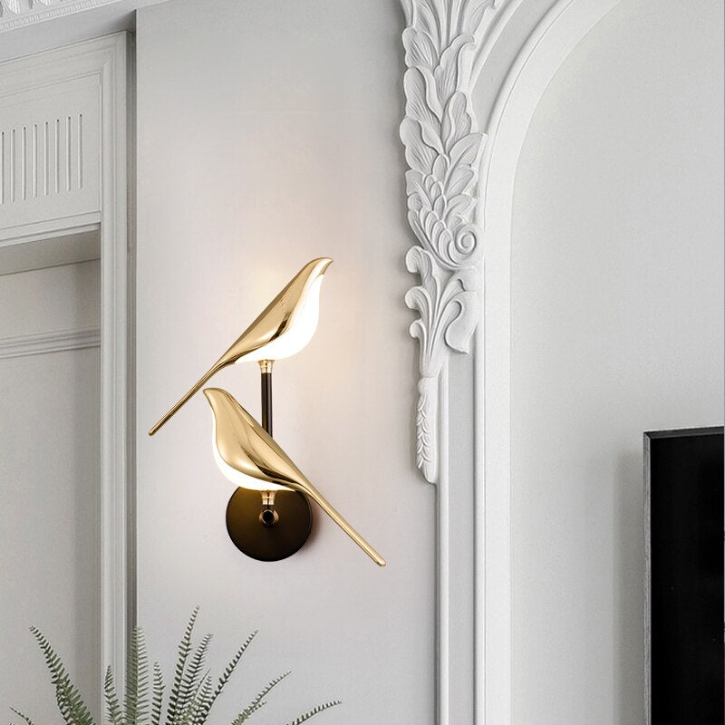 AvianGlow | Chic Modern Bird-Inspired Wall Sconce Lighting Fixture 3