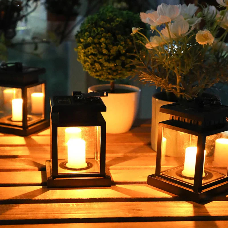 Elegant Solar Lanterns | Outdoor Solar Lamp with Vintage Design | Eco-Friendly Lighting for Cozy Ambiance 2