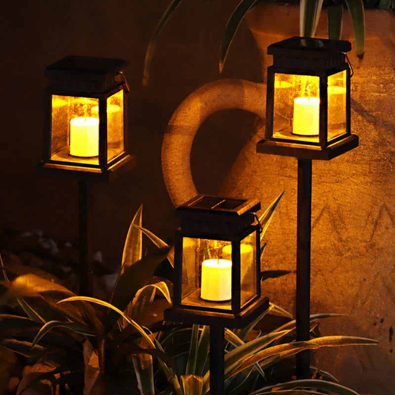 Elegant Solar Lanterns | Outdoor Solar Lamp with Vintage Design | Eco-Friendly Lighting for Cozy Ambiance 3