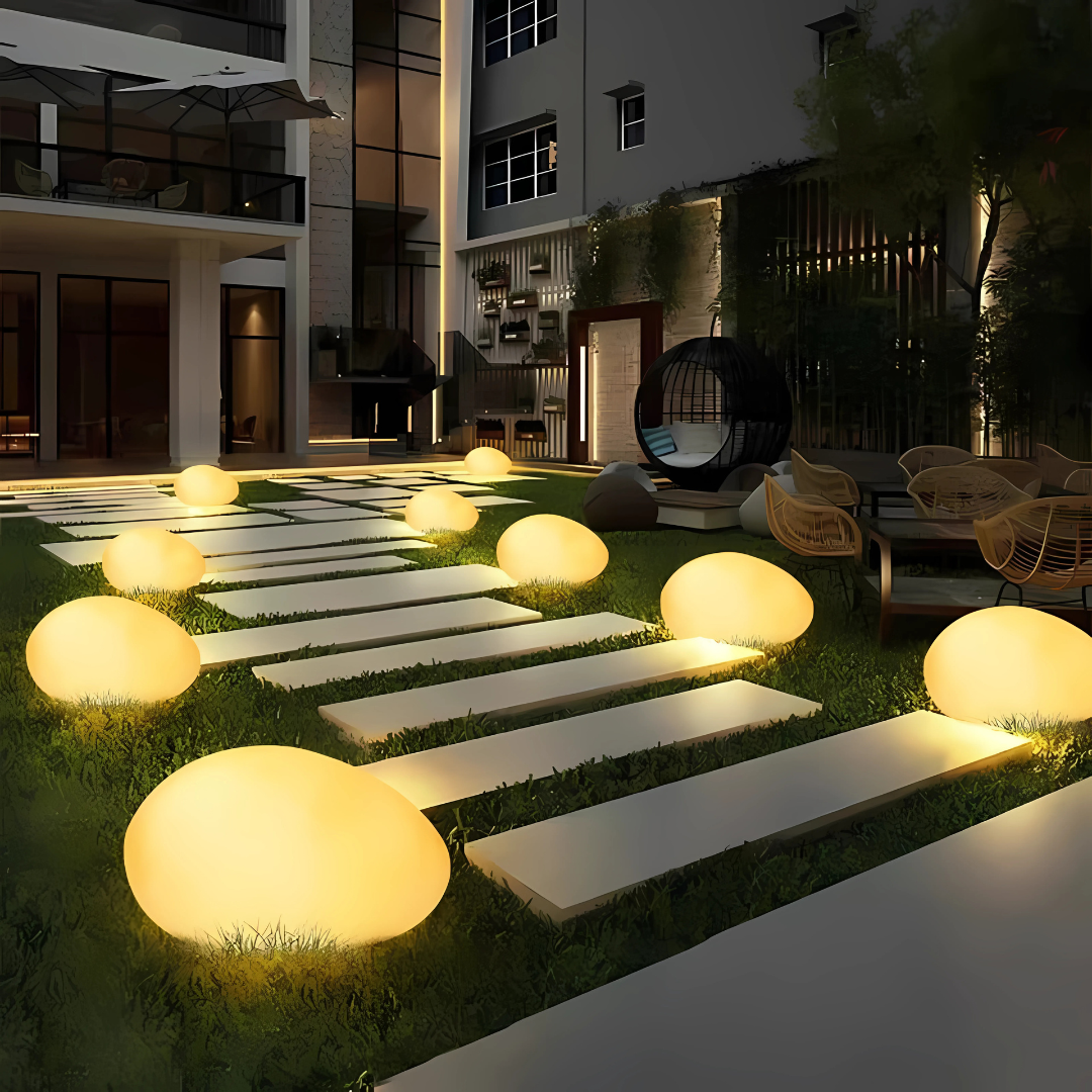 Garden Glow | Solar Outdoor Lights with Remote Control & 16 Color Options | Weather-Resistant Design for Custom Ambience 0