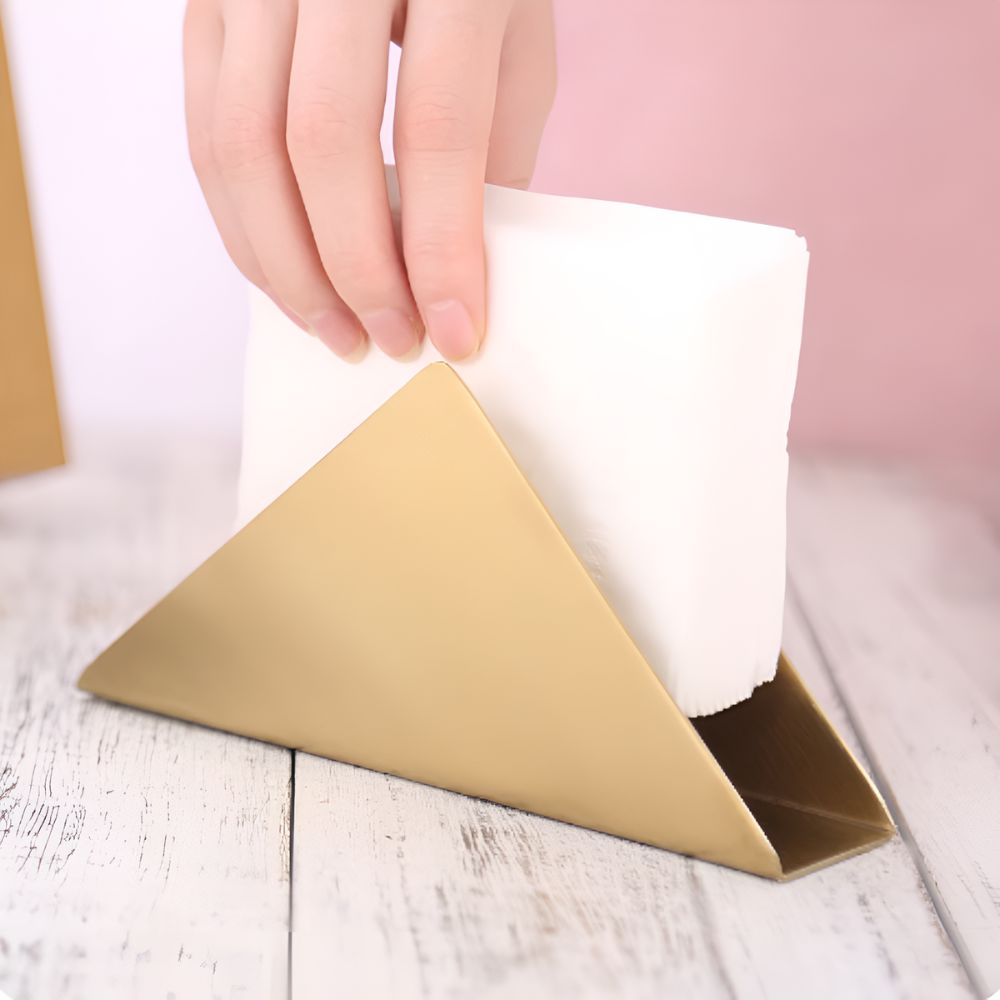 Gold Metallic Napkin Holder 5