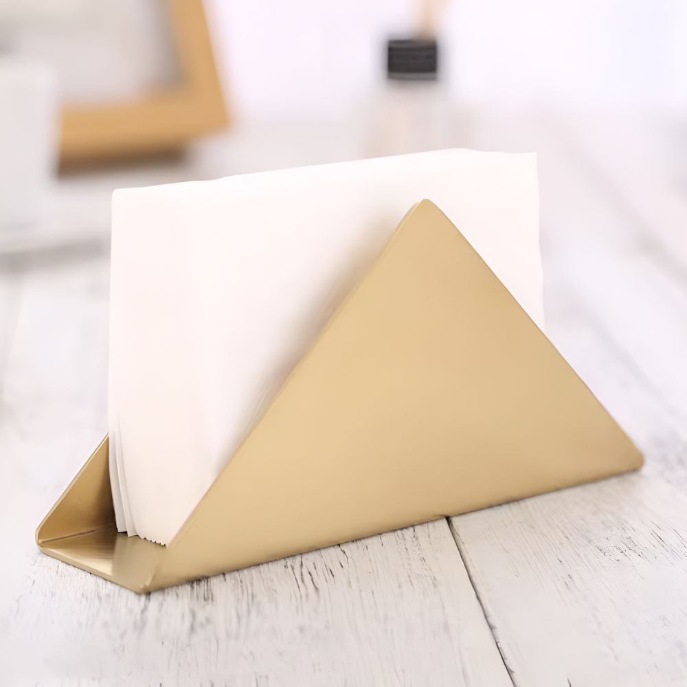 Gold Metallic Napkin Holder 7