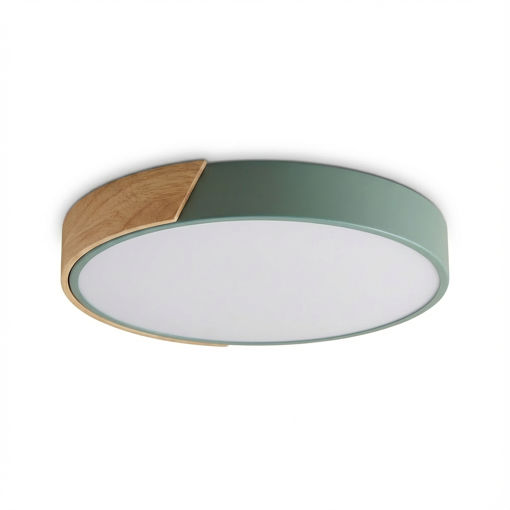 LioraWood | Stylish Modern LED Flush Mount Ceiling Light with Colorful Accent 0