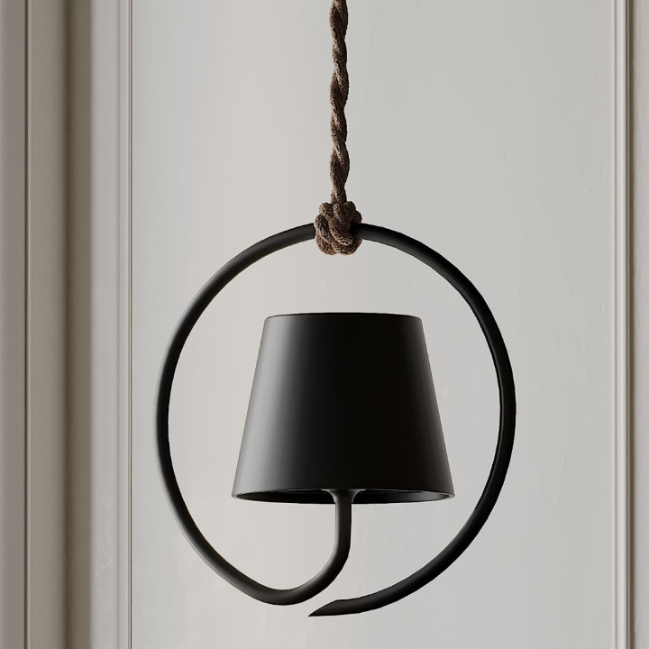 Luminara | Elegant Modern Black Pendant Light for Kitchen Illumination 1