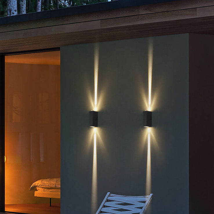 Modern Collection | Black Outdoor Wall Light with Waterproof Design | Energy-Efficient LED Fixture for Stylish Illumination 0