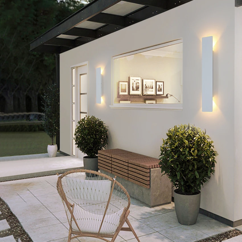 Modern Outdoor Wall Light | Durable Aluminum Design with Energy-Efficient LED | Stylish Illumination for Patios and Gardens 0