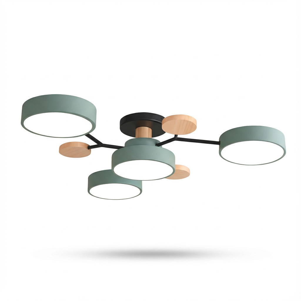 Naturalis | Elegant Organic Metal Ceiling Lamp for Dining Room Lights 0