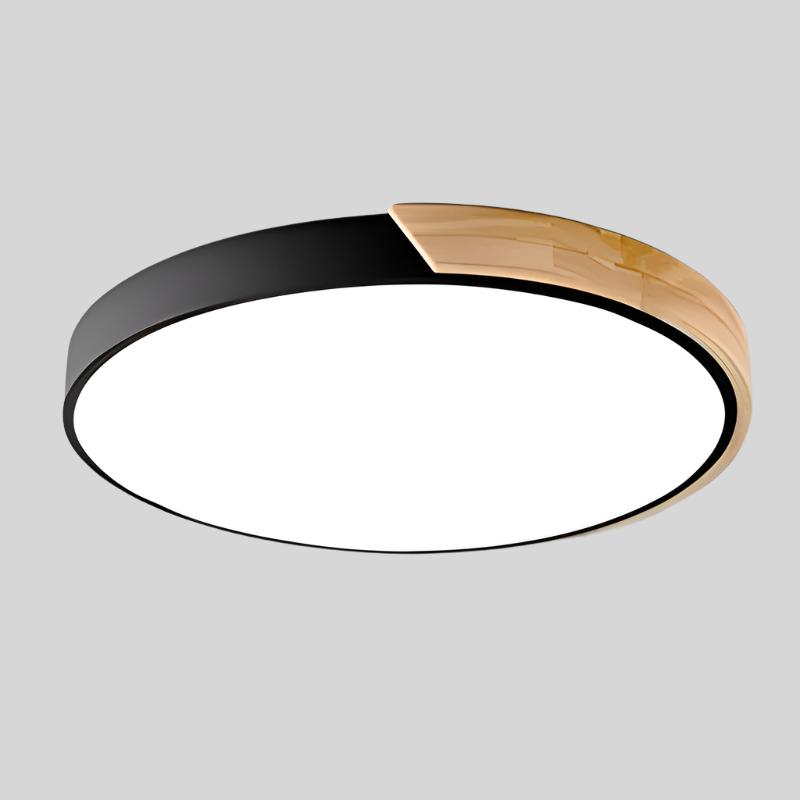 NordicGlow | Cozy Elegant Wooden Flush Mount Ceiling Light with LED 0
