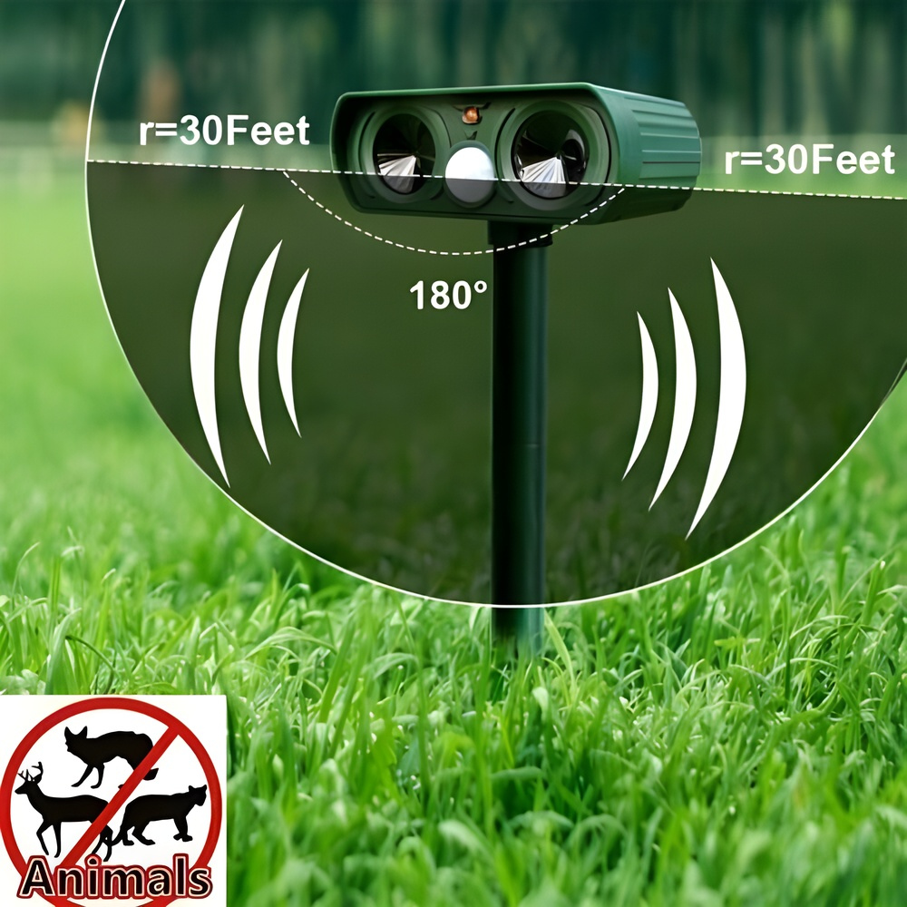 Solar Ultrasonic Pest Repeller | Mice & Rodent Repellent with Motion Detection | Year-Round Protection for Your Garden 2