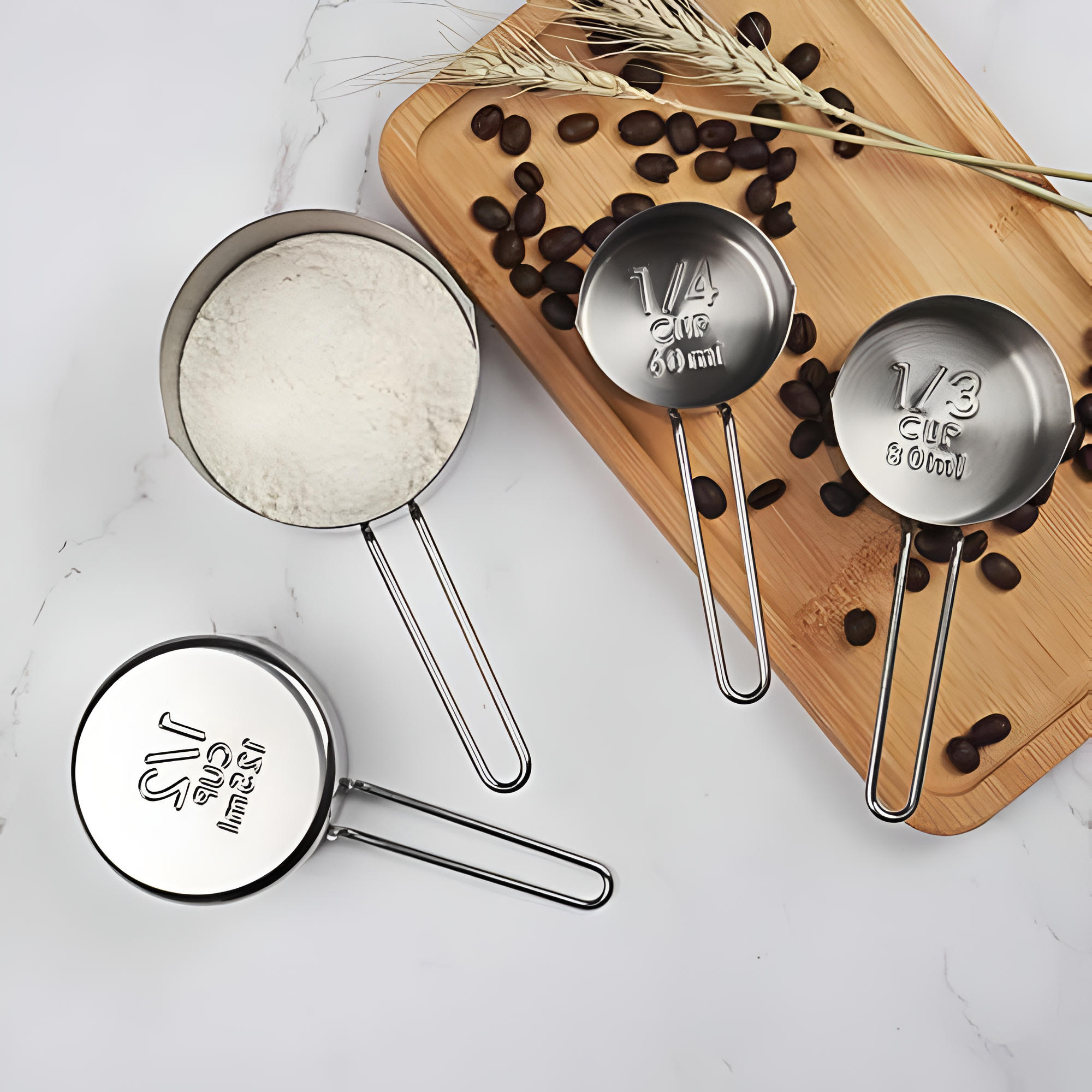 Stainless Steel Measuring Cup | 4Pcs Set 5