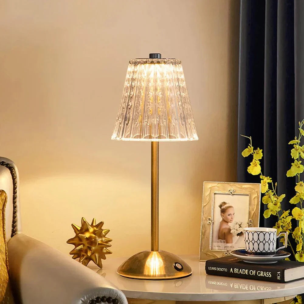 Wireless Table Lamp | Rechargeable LED with Touch Control