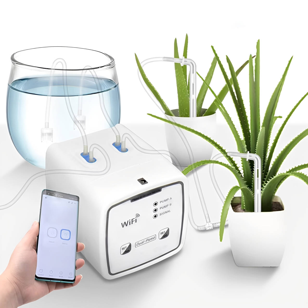 Wifi Smart Automatic Waterer For Plants - Up To 20 Pots - Time Saving | Durable | Easy Cooking
