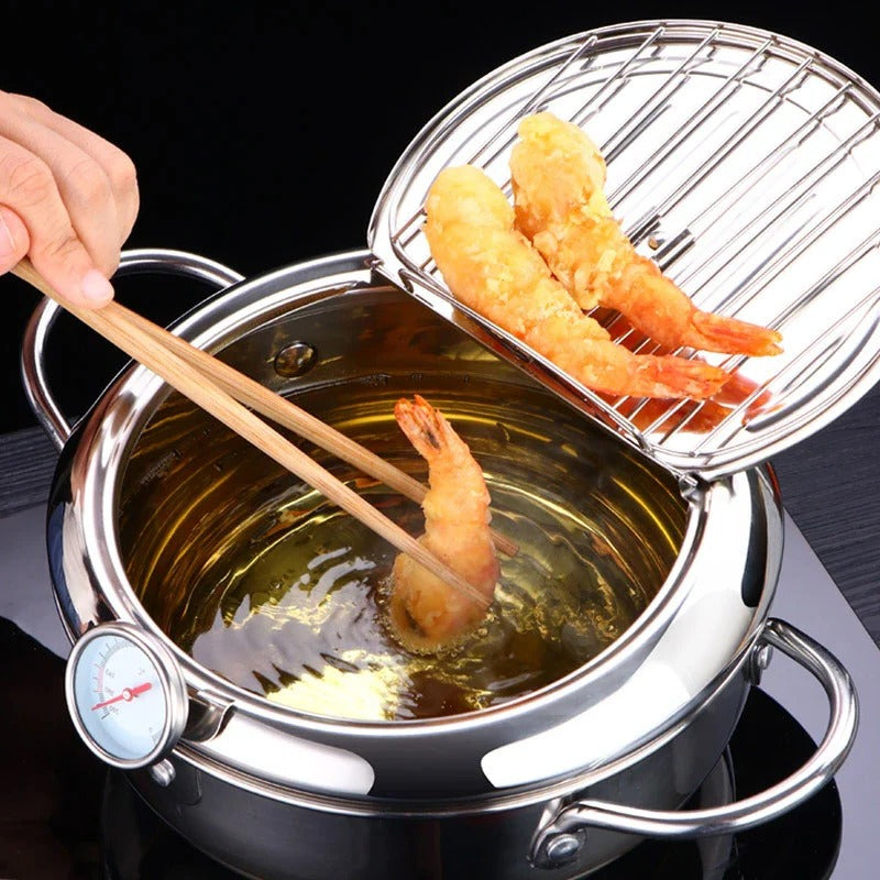 Master Fryer with Thermometer - Multi-Function | Home Cooking | Professional Kitchen
