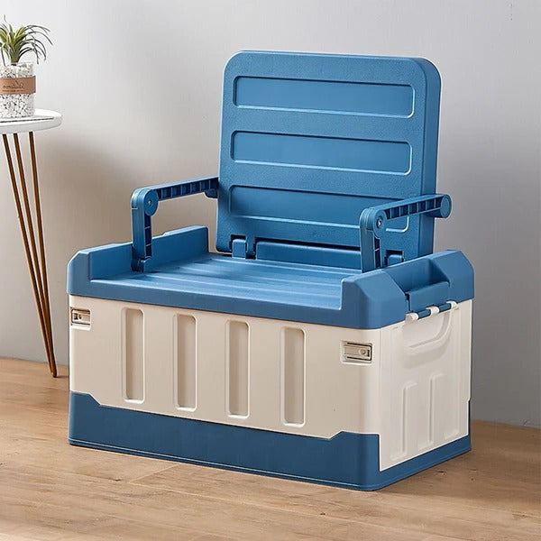 Spacious Indoor / Outdoor Collapsible Trunk Storage Bin Container With Seat - Kitchen Tool | Easy Cooking | Cooking Gadg