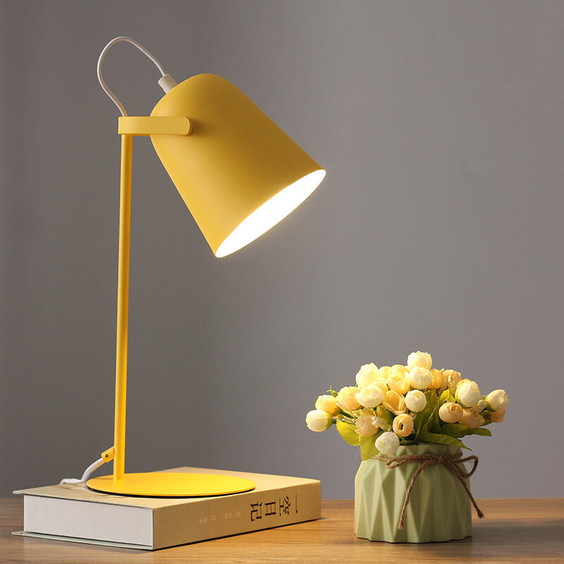 Nordic Macaron Table Lamp | Modern Iron Bucket Design