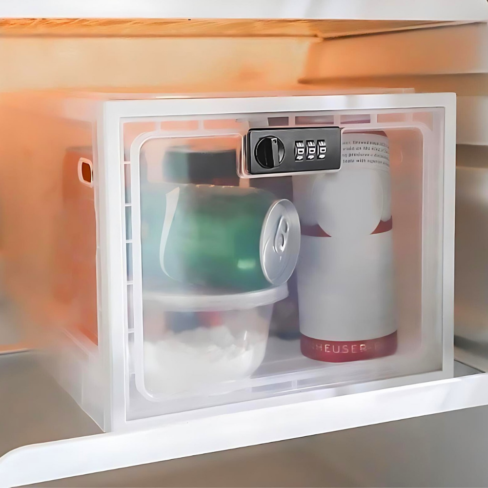 Heavy Duty Lockable Refrigerator Food Organizer Storage Bin - Multi-Function | Cooking Gadget | Easy Cooking