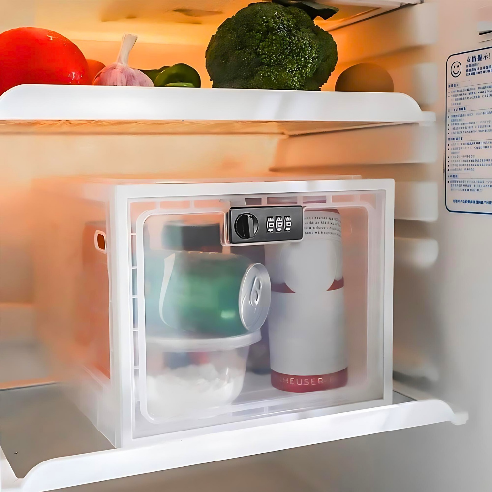Heavy Duty Lockable Refrigerator Food Organizer Storage Bin - Multi-Function | Cooking Gadget | Easy Cooking