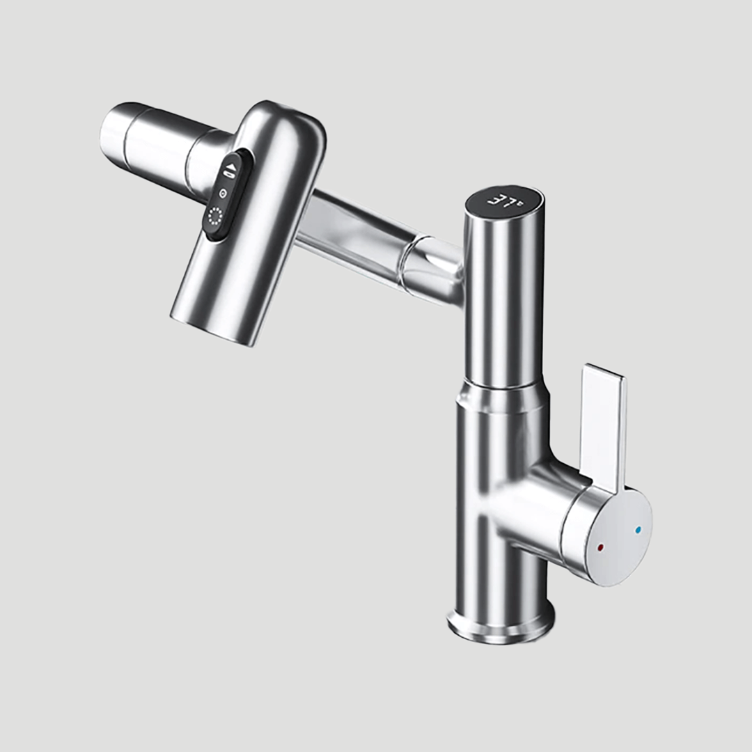 360° Swivel Kitchen Tap | LED Temperature Display Spout