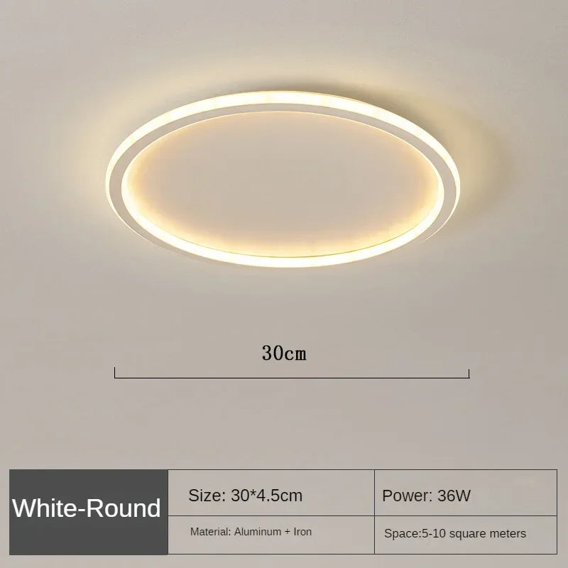 AuroraSphere | Elegant Minimalist Round LED Flush Mount Ceiling Light 15