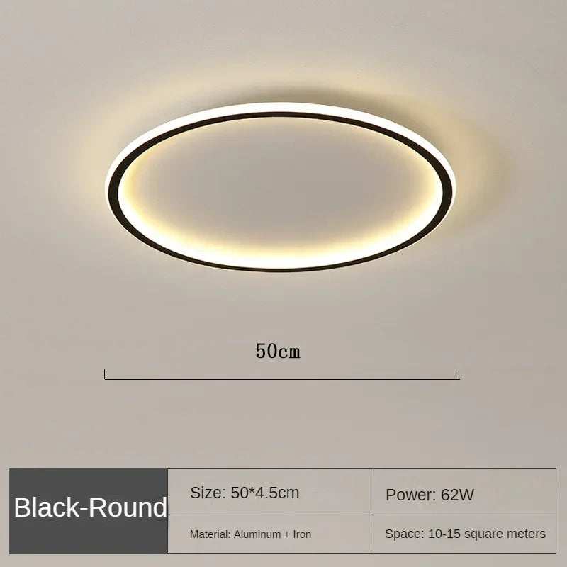 AuroraSphere | Elegant Minimalist Round LED Flush Mount Ceiling Light 19