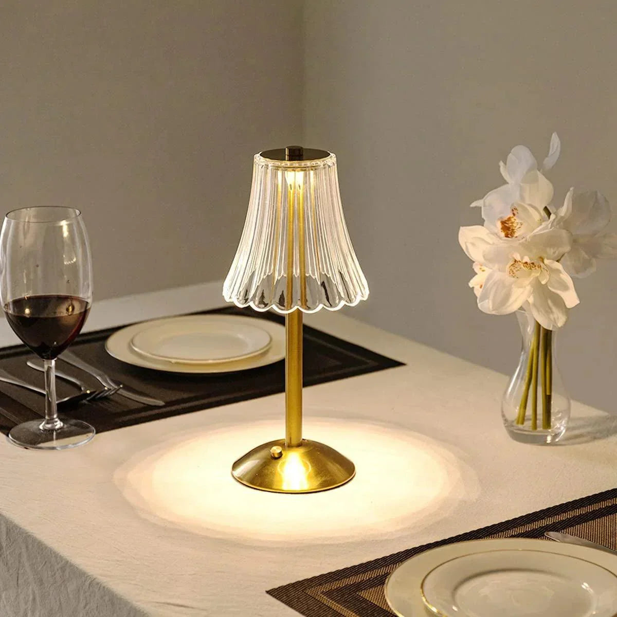 Wireless Table Lamp | Rechargeable LED with Touch Control