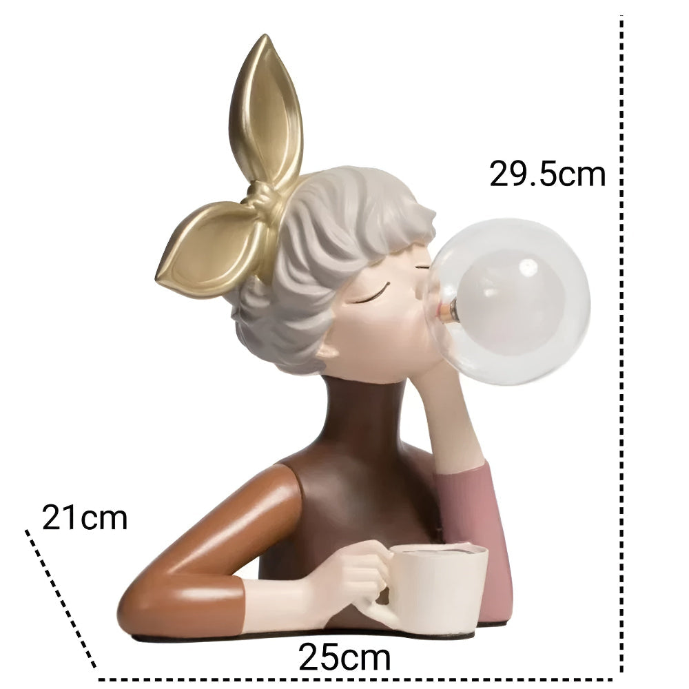 Decorative Girl Table Lamp | Bubble Light