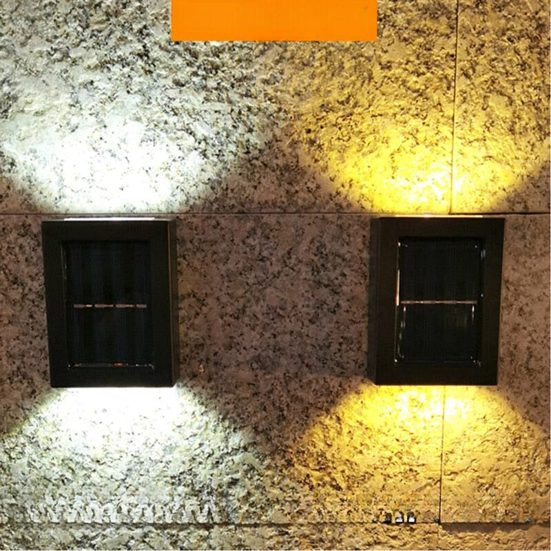 EcoGlow | Outdoor Solar Wall Light with Automatic Dusk-to-Dawn Sensor | Modern Design for Energy-Efficient Illumination 3
