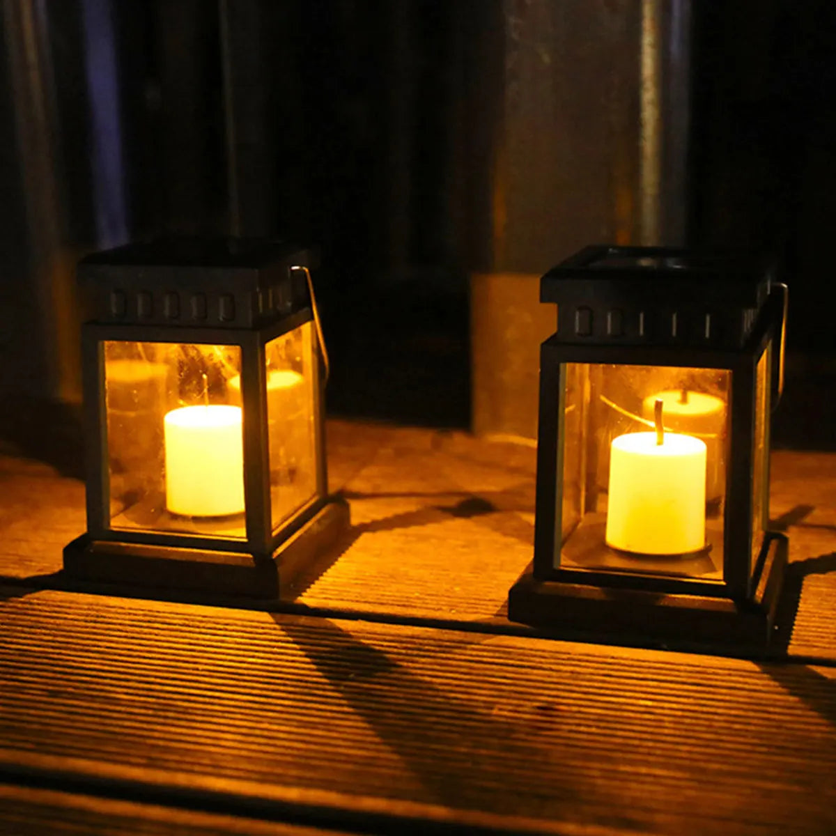 Elegant Solar Lanterns | Outdoor Solar Lamp with Vintage Design | Eco-Friendly Lighting for Cozy Ambiance 0
