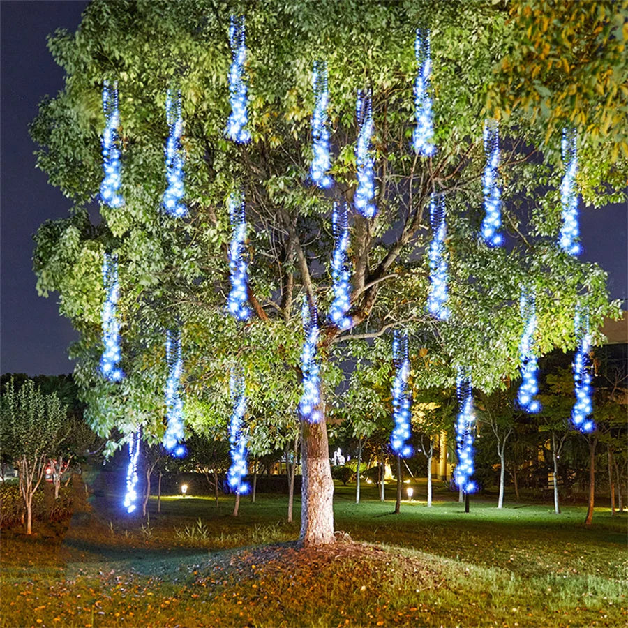 Enchanting Lights | Outdoor LED String Lights with Meteor Shower Effect | Magical Patio Decor for Events and Gatherings 0