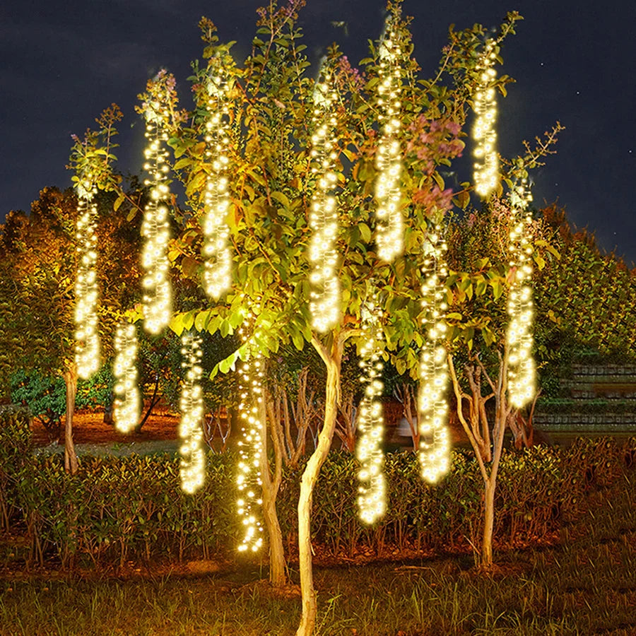 Enchanting Lights | Outdoor LED String Lights with Meteor Shower Effect | Magical Patio Decor for Events and Gatherings 1