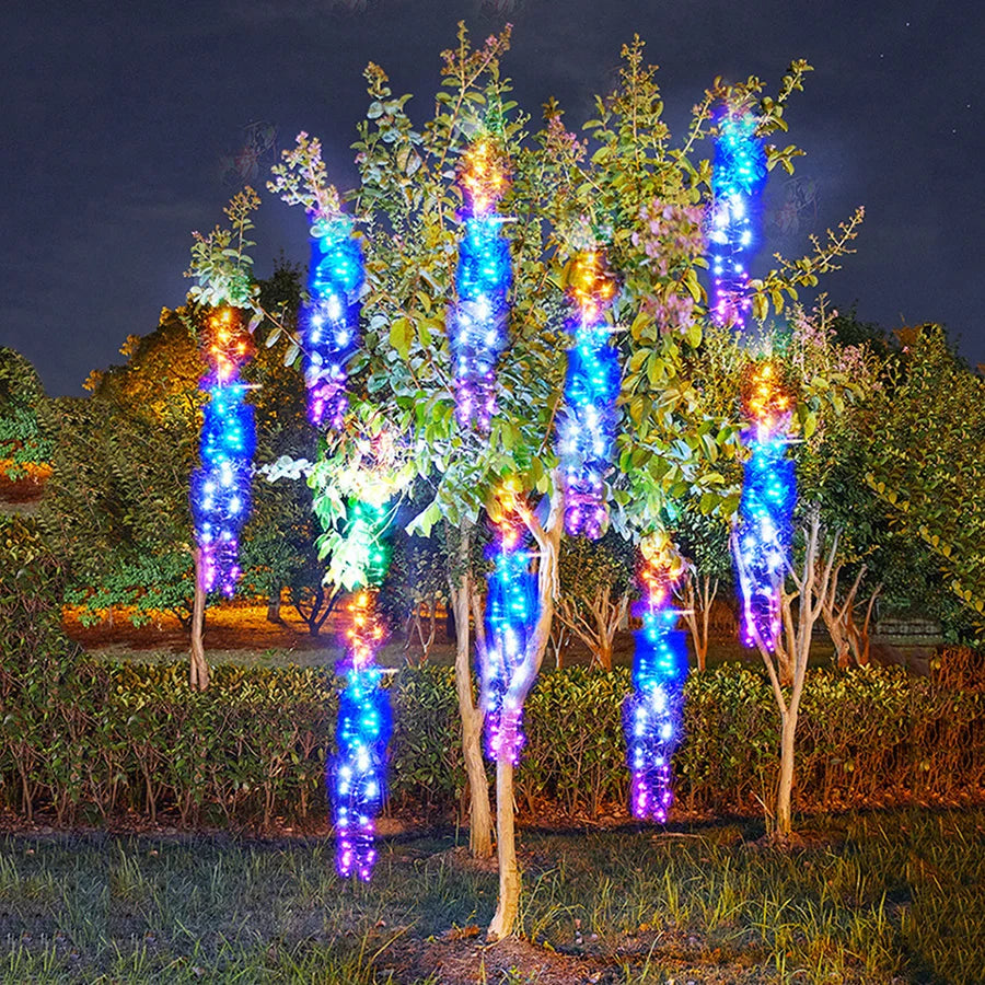 Enchanting Lights | Outdoor LED String Lights with Meteor Shower Effect | Magical Patio Decor for Events and Gatherings 2