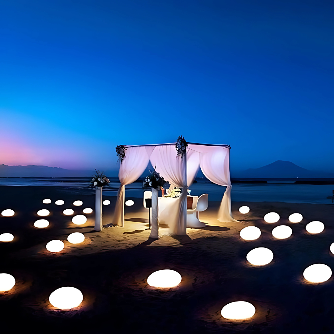 Garden Glow | Solar Outdoor Lights with Remote Control & 16 Color Options | Weather-Resistant Design for Custom Ambience 3