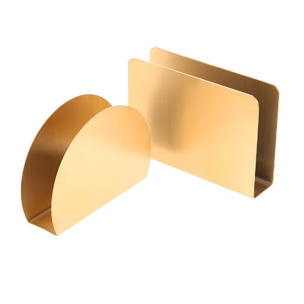 Gold Metallic Napkin Holder 2