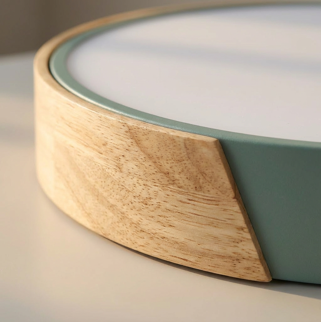 LioraWood | Stylish Modern LED Flush Mount Ceiling Light with Colorful Accent 1