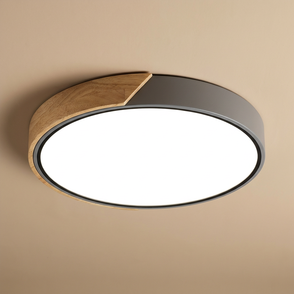LioraWood | Stylish Modern LED Flush Mount Ceiling Light with Colorful Accent 6