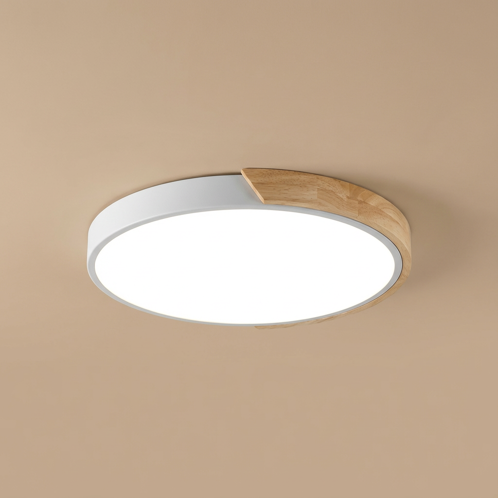 LioraWood | Stylish Modern LED Flush Mount Ceiling Light with Colorful Accent 7