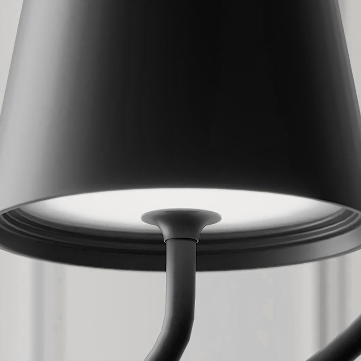 Luminara | Elegant Modern Black Pendant Light for Kitchen Illumination 7