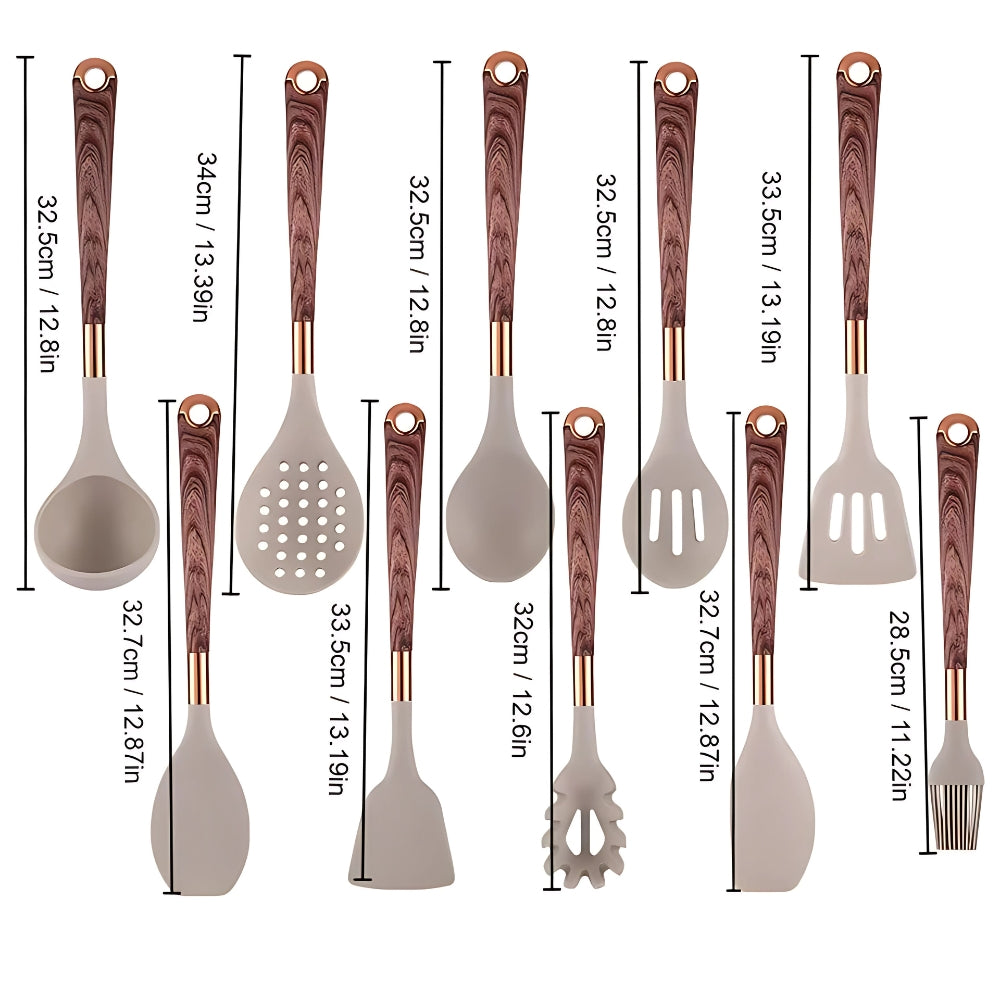 Luxe Silicone Cooking Utensils | 10 Pcs Set 6