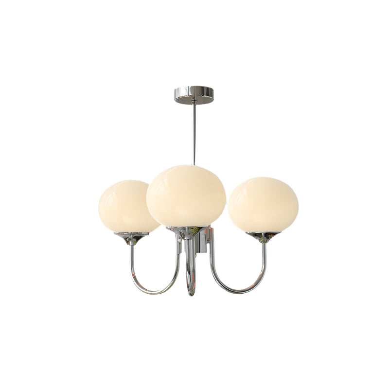 MarshmallowGlow | Elegant Chic Pink Glass Ceiling Light Fixture 13