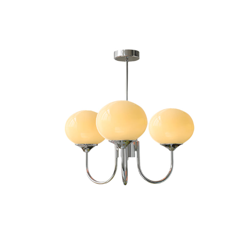 MarshmallowGlow | Elegant Chic Pink Glass Ceiling Light Fixture 17