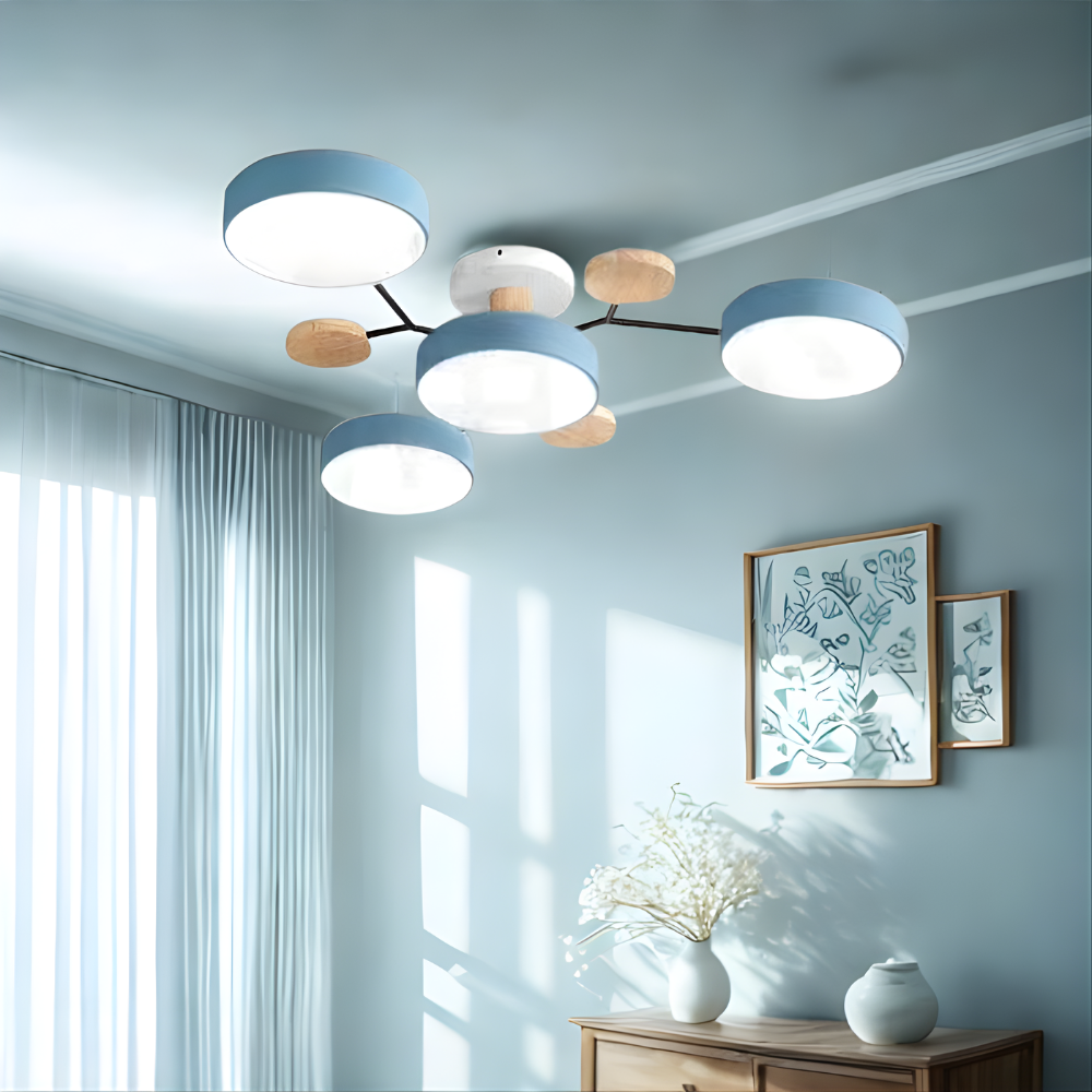 Modern Chandelier Light | Adjustable Brightness Flush Mount for Elegant Home Illumination 15