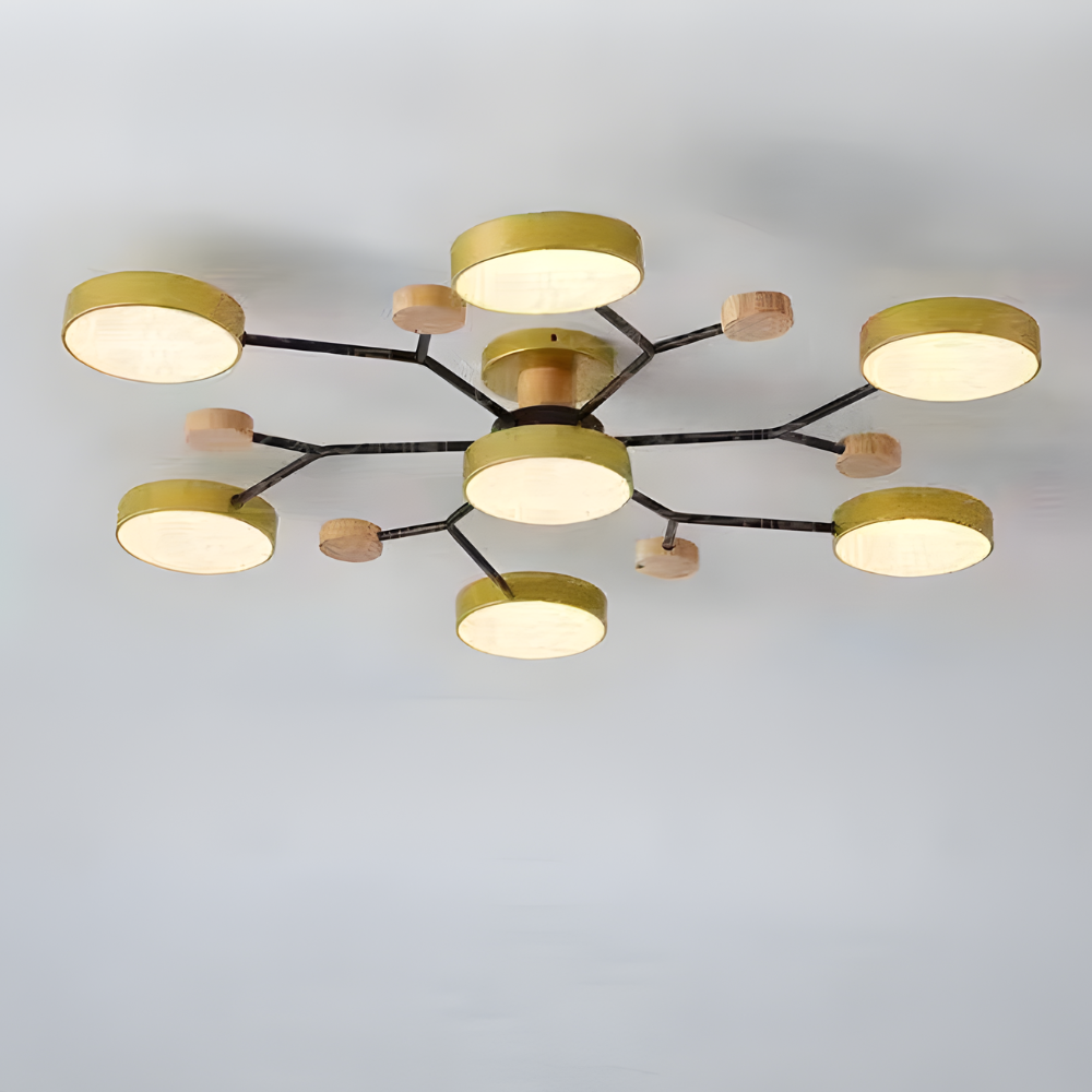 Modern Chandelier Light | Adjustable Brightness Flush Mount for Elegant Home Illumination 19