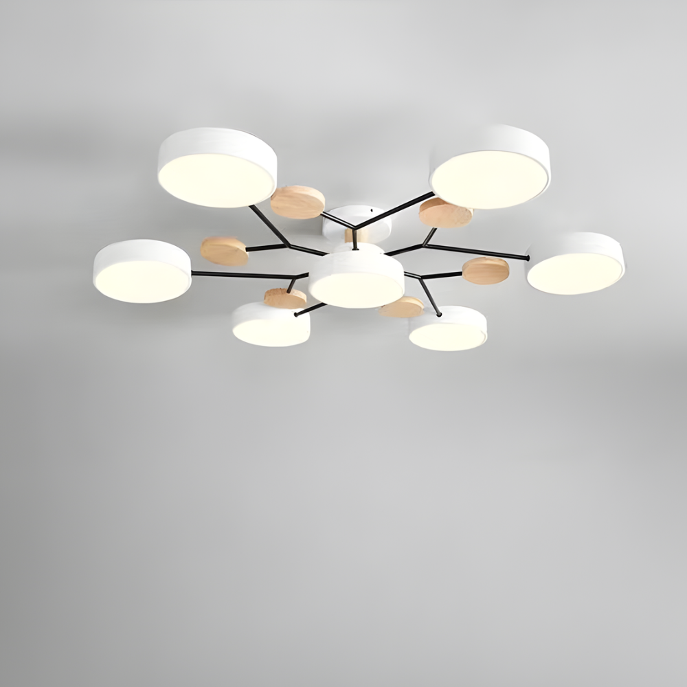 Modern Chandelier Light | Adjustable Brightness Flush Mount for Elegant Home Illumination 25