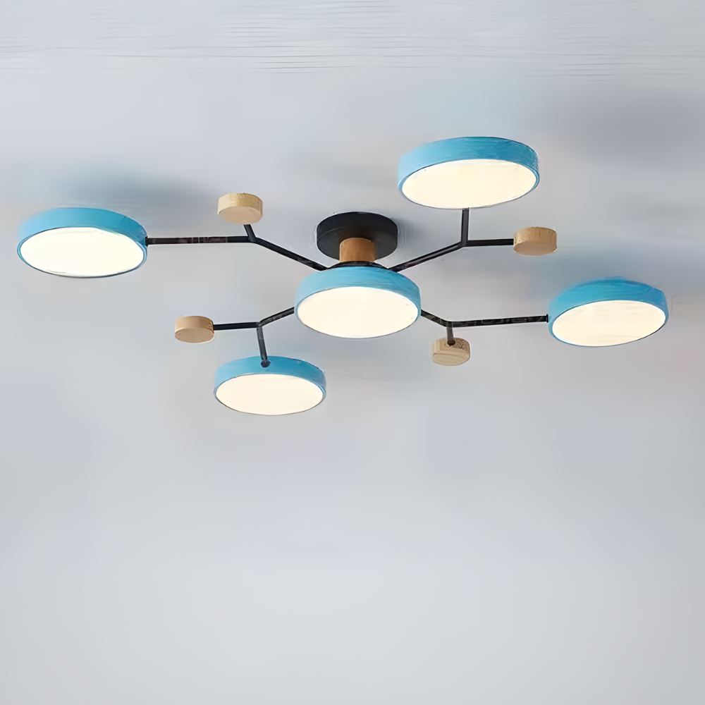 Modern Chandelier Light | Adjustable Brightness Flush Mount for Elegant Home Illumination 9