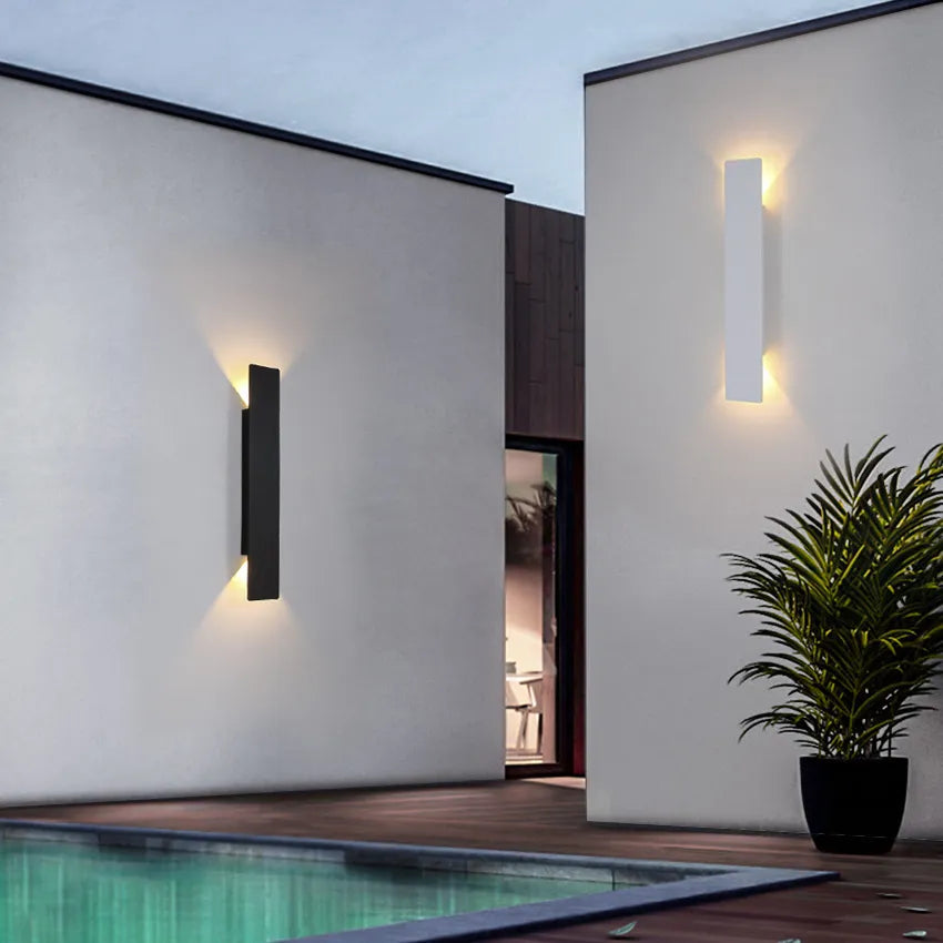 Modern Outdoor Wall Light | Black Aluminium Sconce with IP65 Waterproof Design | Stylish Illumination for Gardens and Patios 2
